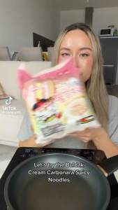 Lốc 5 gói - Mì khô Samyang Cream/ Samyang Cream Carbonara / Mì Samyang Cream / Samyang Cream/ Mì sốt kem carbonara samyang