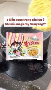 Thùng 40 gói - Mì khô Samyang Cream/ Samyang Cream Carbonara / Mì Samyang Cream / Samyang Cream/ Mì sốt kem carbonara samyang