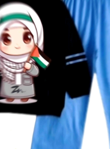 Baju Anak Perempuan Setelan Cargo Viral Gambar FREE PALESTINE Murah Terjangkau Berkualitas