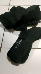 KAOS KAKI SPORT PENDEK HITAM POLOS PRIA WANITA DEWASA 3 PASANG
