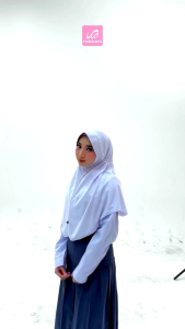 Kerudung Sekolah Rabbani HEMY (SERUT ATAS) Semua Ukuran