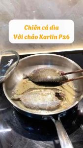 [CHÍNH HÃNG] Chảo Inox KARLIN P26 - Inox 316 - Đáy 5 Lớp - Size 26cm - Thương Hiệu Đức 🇩🇪