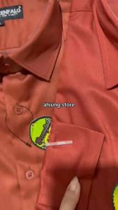 KEMEJA PRIA GREENFALO - KEMEJA POLOS LENGAN PANJANG PRIA WARNA MERAH BATA