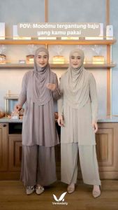 HAILA ELMA SETELAN WANITA MUSLIM JUMBO POLOS BY VENTE