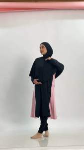 Tunishia Kurta Muslimah Swimsuit / Baju Renang Longdress Hijab Syari