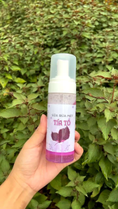 Sữa rửa mặt tạo bọt tía tô 150ml - sạch da giảm mụn thu nhỏ lỗ chân lông