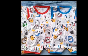 Setelan Baju Bayi Kutung 3-18 Bulan / Setelan Baju Bayi Singlet Celana Pendek/Kaos Oblong Bayi