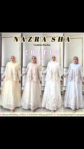(2oN) GLAM SHEVA 3 Oneset Baju Atasan Set Rok Wanita Muslimah Sheeva setrok 3 By Glamz. Nazra Sha
