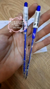Combo 10 cây bút bi TL079 mực xanh ngòi 0.5mm và 0.7mm