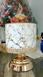 toples sultan marble putih gold besar