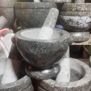ครกหินอ่างศิลา5/5.5/6/6.5/7/7.5/8ทรงโบราณหู พร้อมสาก