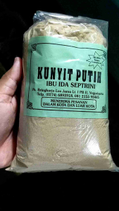 Bubuk kunyit putih - kunyit putih murni - original berkualitas - 500 gr