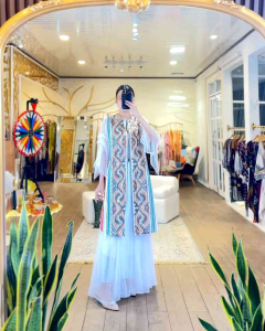 TENUNKU - Atasan Outer Wanita Tenun Ikat NTT Lace Tille Model Terbaru 2024