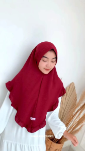 Hijab bergo rempel pet crinkle Airlow