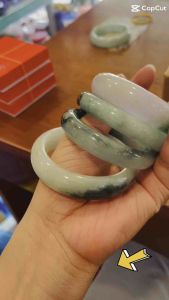 Vòng tay C.ẩm Th.ạch Trắng xanh bản cối cao cấp sang trọng cho nữ .