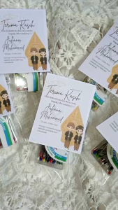 [50 Pcs] Souvenir Jarum pentul. FREE KARTU UCAPAN DAN CUSTOM NAMA