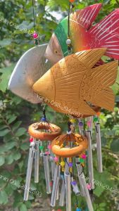 โมบายแขวน ปลาตะเพียนเงิน ปลาตะเพียนทองแกะสลัก ปลาตะเพียนสี (พร้อมโมบาย)