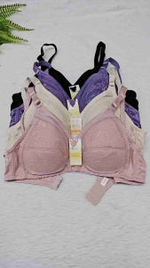 Women Bra Non-wired Size 36-46 Wireless Underwear /Baju Dalam Wanita Bra Perempuan Tanpa Wayar Span Nips Bernafas Bralette 813