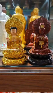 Tượng quan âm ngồi 2 mặt (85*15)