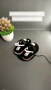 SANDAL ANAK BABY BUNYI MIKY SENDAL SLOP HELLO KITY BAN 2 BUAT USIA 0/18