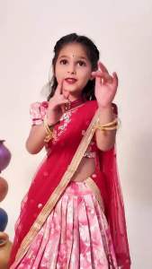 พร้อมส่ง ชุดเดรส ชุดเด็กอินเดีย อินเดียสไตล์ ชุดคอสตูม costume indian girl dress