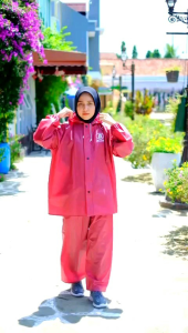 JAS HUJAN RAINCOAT Terbaik Pria Wanita BY ATTHA Anti Rembes Kuat Keren Kekinian PVC 025