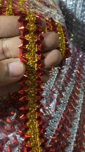 Adorno | #M22-133 Metallic Foil Trimmings Gold / Silver Lace Trimmings 3Yards per Roll by LasuerteApparel