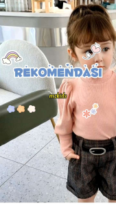 Blouse Budak Baju Budak Perempuan Kids Baby Long Sleeves Girls PUFFL