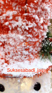 HIASAN NATAL PAJANGAN SNOWMAN WITH LIGHT/CHRISTMAS DECORATION PATUNG SNOWMAN (HIASAN NATAL MANUSIA SALJU) ORNAMENT NATAL