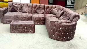Sofa Sudut Aurel Semangka Tanpa PUK (Khusus Jabodetabekkar)