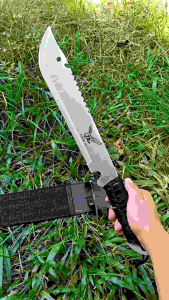 อุปกรณ์เดินป่า ขนาด 49cmเป็นมีดเพื่อการดำรงชีพและการล่ามีดที่มีวัตถุประสงค์สำหรับการดำรงชีพในป่า สินค้าพร้อมส่งค่ะ