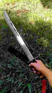 อุปกรณ์เดินป่า ขนาด 56 cm เป็นมีดเหมาะสำหรับการตั้งแคมป์และการเดินป่า เป็นมีดเพื่อการดำรงชีพและการล่า สินค้าพร้อมส่งค่ะ