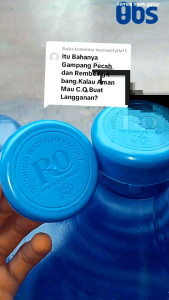 Tutup Galon Warna Biru Ro isi 100pcs Bahan Lentur tidak mudah pecah dan Rembes