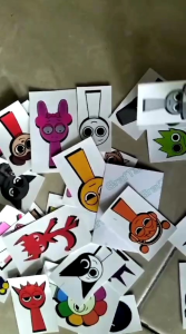 STIKER SPRUNKI 1 LEMBAR ISI 31 PCS BAHAN ANTI AIR(VYNIL)