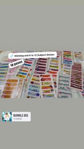 MATATAG AND K TO 12 SUBJECT STICKER