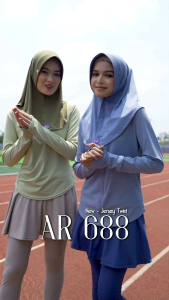 hijab jilbab kerudung bergo jersey instan olahraga senam sporty joging agustus kemerdekaan ootd pet antem arrafi AR 688 simple polos pendek COD terlaris terbaru viral modern simple murah promo 2024 gratis ongkir