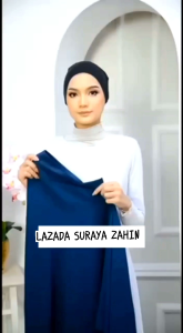 [ Tidak Berdagu ] Bidang 60 Tudung Bawal Chiffon Instant Awning Scuba Bidang 60/Tudung Bawal Labuh Chiffon Awning Scuba