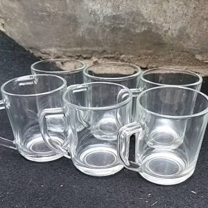 murah prabot gelas kopi 6pcs/gelas kaca polos/gelas mewah