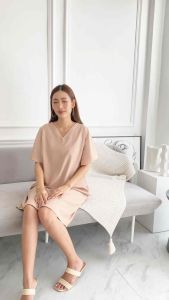 3 ตัวเหลือตัวละ 260 Mikimoko เดรสให้นมรุ่น Kumori สวยครบจบในตัวเดียว ใส่ได้ตั้งแต่คลุมท้องจนถึงหลังคลอด ชุดแหวกให้นมได้ทั้งสองข้าง