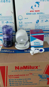 Bộ sứ lọc nước 4 món dùng cho bình lọc nước gia đình( sứ tím vòi chống gãy)