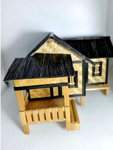Miniatur Rumah Adat Jawa Barat: Dekorasi Rumah Tradisional Bahan Bambu