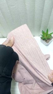 hijab bergo pad L jaguar bunga katbol / kerudung instan dewasa motif bolong termurah