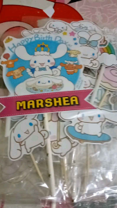 Topper Kue Cinnamoroll Custom Nama & Ucapan
