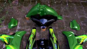 bodi set jupiter z new burhan th.2008 hijau kap motor jupiter z new dek bodi set motor jupiter z new burhan fullset stripping komplit lengkap murah