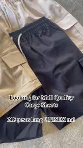 CARGO SHORTS: 5 Pockets Adjustable Waistline Mens Short
