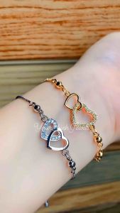 GELANG SERUT XUPING 2 LOVE GANDENG GELANG WANITA ANTI KARAT KOREA AKSESORIS FASHION WANITA