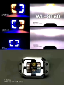 Lampu Sorot Bemper 4 Mata Lensa 24 Watt Spot Beam LED Bar Offroad