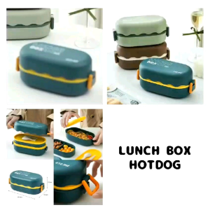 Lunch Box 2 Tingkat Anti Tumpah Free Sendok