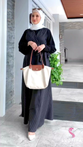 Setelan overall FREYA Set by Shofiya/Bahan semiwool dan airflow