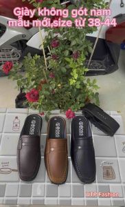 Giày không gót nam mẫu mới..size từ 38-44..kiểu dáng đẹp sang trọng..da mềm..khâu đế sẵn chắc chắn
